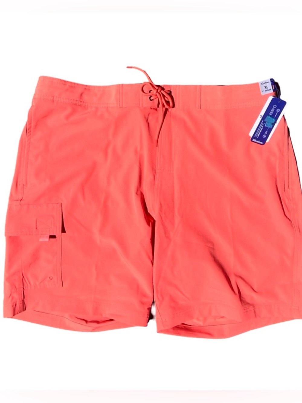 NWT $49.50 Caribbean Swim Trunks 9” Inseam Coral Quick Dry Elastic Waist